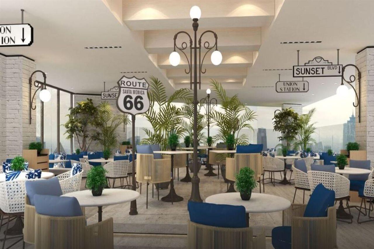 โรงแรมพาราเมาท์ มิดทาวน์ ดูไบ ภายนอก รูปภาพ The interior of the restaurant