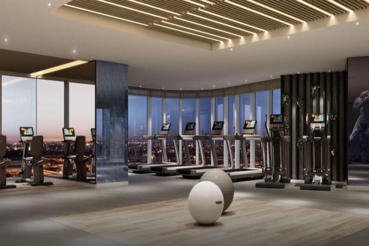 โรงแรมพาราเมาท์ มิดทาวน์ ดูไบ ภายนอก รูปภาพ The gym at the 101